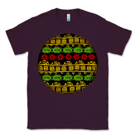 Plum african masks round earrings Classic Tee - BundleAndBundleShop