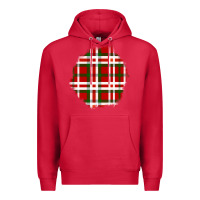 Cardinal Christmas Tartan Patch Premium Hoodie - BundleAndBundleShop