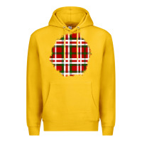Lemon Christmas Tartan Patch Premium Hoodie - BundleAndBundleShop