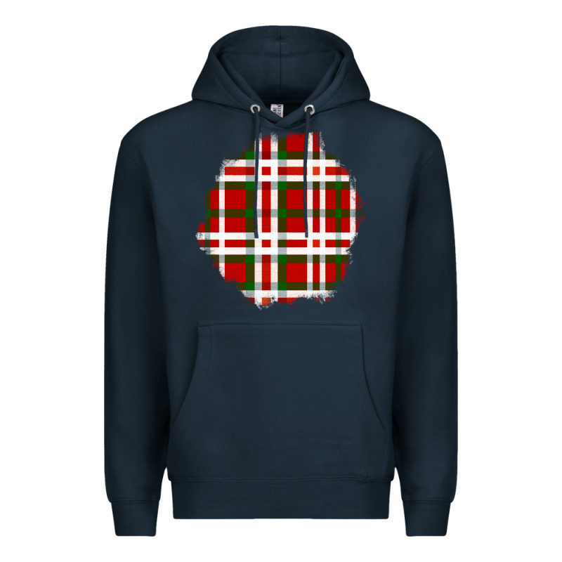 Christmas Tartan Patch Premium Hoodie by BundleAndBundleShop | Teevron