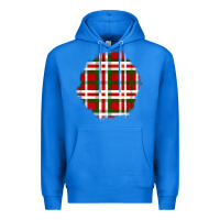True Royal Christmas Tartan Patch Premium Hoodie - BundleAndBundleShop