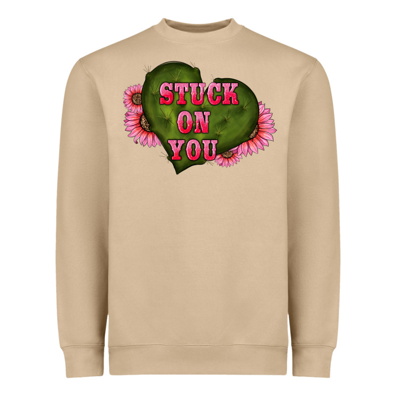 Valentine's Day Stuck On You Heart Sunflowers Heavyweight Sweatshirt by RanaPortraitStore | Teevron