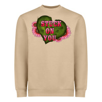 Mushroom valentine's day stuck on you heart sunflowers Heavyweight Sweatshirt - RanaPortraitStore