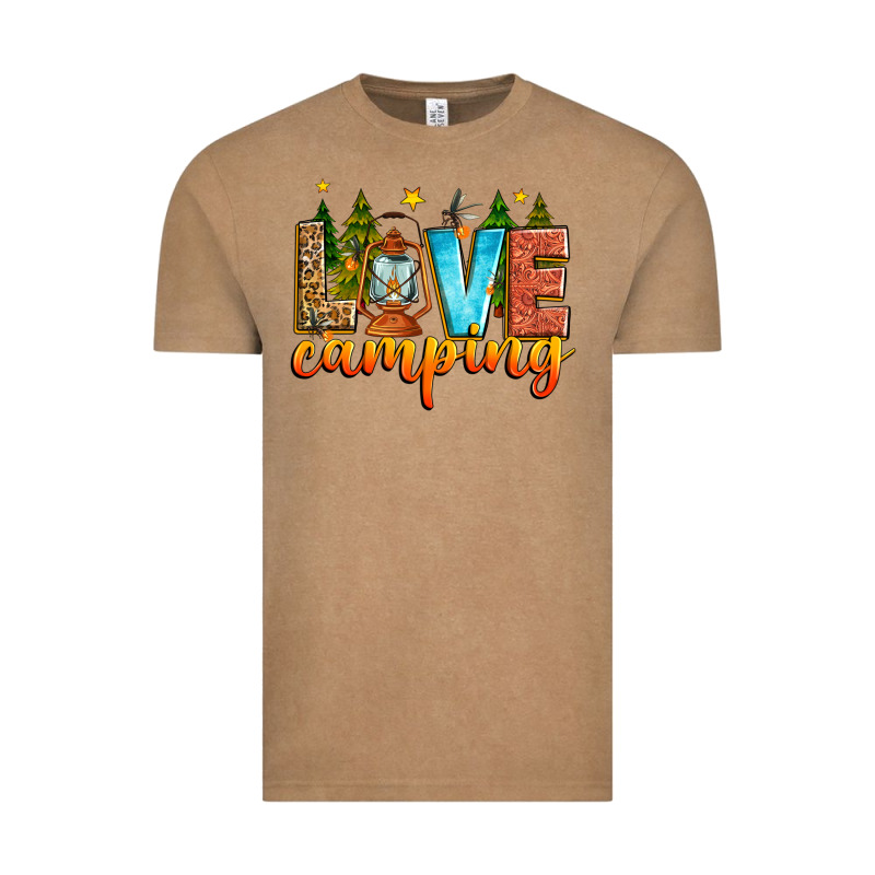 Love Camping Vintage Tee by Zillion Design Studio | Teevron