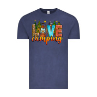 Vintage Denim love camping Vintage Tee - Zillion Design Studio