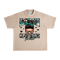 French Oak cowhide junkie messy bun Urban Heavy Tee - Zillion Design Studio