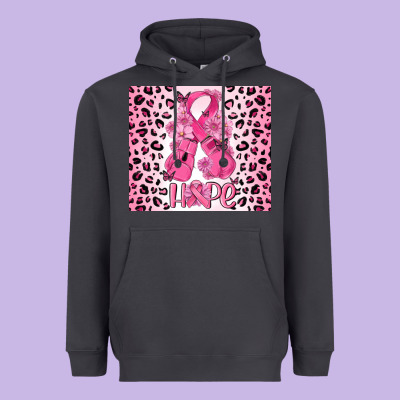 Breast Cancer With Boxing Gloves Heavyweight Hoodie Designed By Maliassmallbusiness