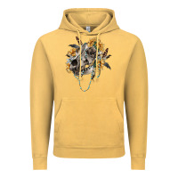Vintage Mustard Boho wolf skull Vintage Hoodie - RanaPortraitStore