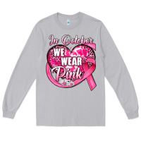 Moon Dust in october we wear pink heart Long Sleeve Tee - JahusDesignShop