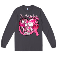 Smoke in october we wear pink heart Long Sleeve Tee - JahusDesignShop