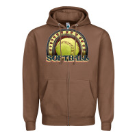 Chestnut softball rainbow Zipper Hoodie - JahusDesignShop