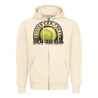 Sandshell softball rainbow Zipper Hoodie - JahusDesignShop