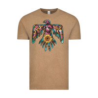 Vintage Coffee pinky western sunflower thunderbird Vintage Tee - BarkalooDesign
