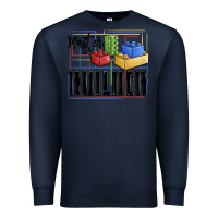 Navy master builder Premium Sweatshirt - MaliasSmallBusiness