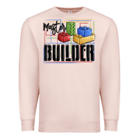 Pale Pink master builder Premium Sweatshirt - MaliasSmallBusiness