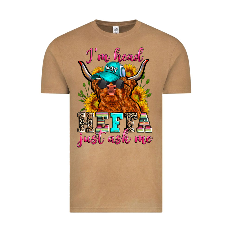 I'm Head Heffa Just Ask Me Vintage Tee by Zillion Design Studio | Teevron