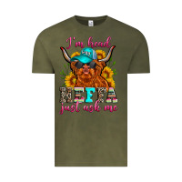 Vintage Olive i'm head heffa just ask me Vintage Tee - Zillion Design Studio