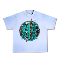 Grape Ice cowhide mama lighting bolt Urban Heavy Tee - Zillion Design Studio