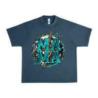 Midnight Navy cowhide mama lighting bolt Urban Heavy Tee - Zillion Design Studio
