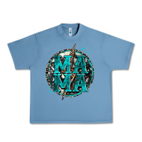 Pebble Blue cowhide mama lighting bolt Urban Heavy Tee - Zillion Design Studio