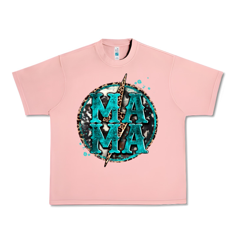 Cowhide Mama Lighting Bolt Urban Heavy Tee by Zillion Design Studio | Teevron