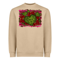 Mushroom Valentine Cactus Heart with Roses Heavyweight Sweatshirt - RanaPortraitStore