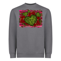 Storm Valentine Cactus Heart with Roses Heavyweight Sweatshirt - RanaPortraitStore