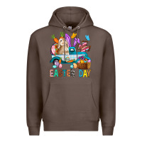 Coffee Easter Day With Truck Premium Hoodie - BundleAndBundleShop
