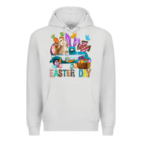 Dove Grey Easter Day With Truck Premium Hoodie - BundleAndBundleShop