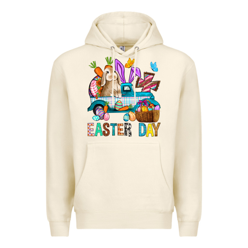 Easter Day With Truck Premium Hoodie by BundleAndBundleShop | Teevron