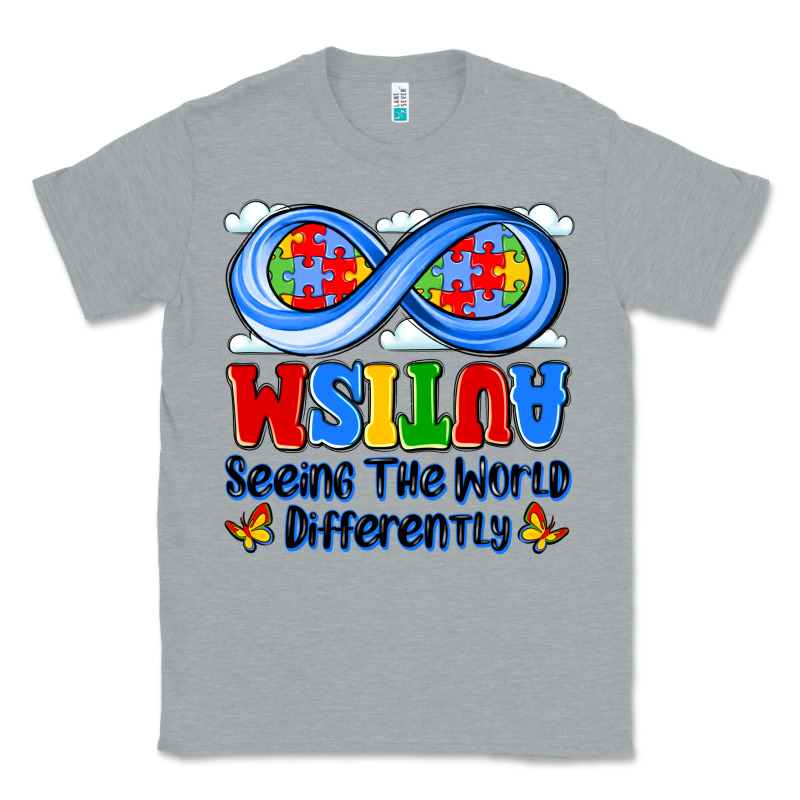 Autism Infinity Seeing The World Differently Classic Tee by JahusDesignShop | Teevron