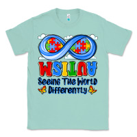 Seafoam autism infinity seeing the world differently Classic Tee - JahusDesignShop