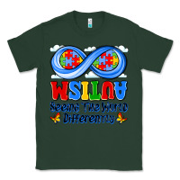 Sports Green autism infinity seeing the world differently Classic Tee - JahusDesignShop