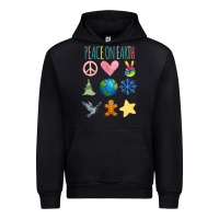 Foreset Green PEACE ON EARTH Urban Hoodie - Bettercallsaul