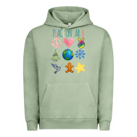 Pigment Oil Green PEACE ON EARTH Urban Hoodie - Bettercallsaul