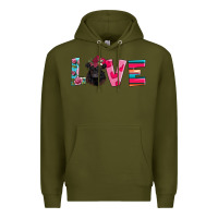 Army Green belted galloway Premium Hoodie - AdoDesignShop
