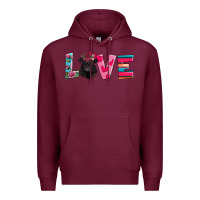 Burgundy belted galloway Premium Hoodie - AdoDesignShop