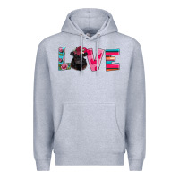 Heather Grey belted galloway Premium Hoodie - AdoDesignShop