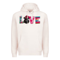 Pale Pink belted galloway Premium Hoodie - AdoDesignShop