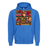 True Royal mexican gnomes seamless pattern Zipper Hoodie - BundleAndBundleShop