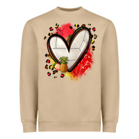 Mushroom fruits and volleyball heart Heavyweight Sweatshirt - Zillion Design Studio