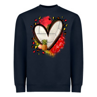 Navy fruits and volleyball heart Heavyweight Sweatshirt - Zillion Design Studio