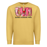 Antique Gold lvn licensed vocational nurse valentine's day Premium Sweatshirt - MaliasSmallBusiness