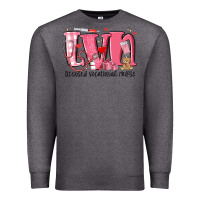 Charcoal Heather lvn licensed vocational nurse valentine's day Premium Sweatshirt - MaliasSmallBusiness