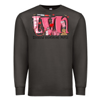 Smoke lvn licensed vocational nurse valentine's day Premium Sweatshirt - MaliasSmallBusiness