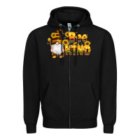 Black western bee kind gnomes bee honey sunflowers leopard serape Zipper Hoodie - Artiststas