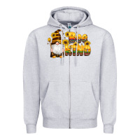 Heather Grey western bee kind gnomes bee honey sunflowers leopard serape Zipper Hoodie - Artiststas