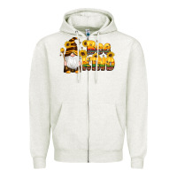 Oatmeal Heather western bee kind gnomes bee honey sunflowers leopard serape Zipper Hoodie - Artiststas
