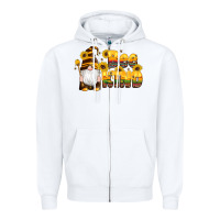 White western bee kind gnomes bee honey sunflowers leopard serape Zipper Hoodie - Artiststas