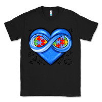 Black infinity heart autism awareness Classic Tee - JahusDesignShop